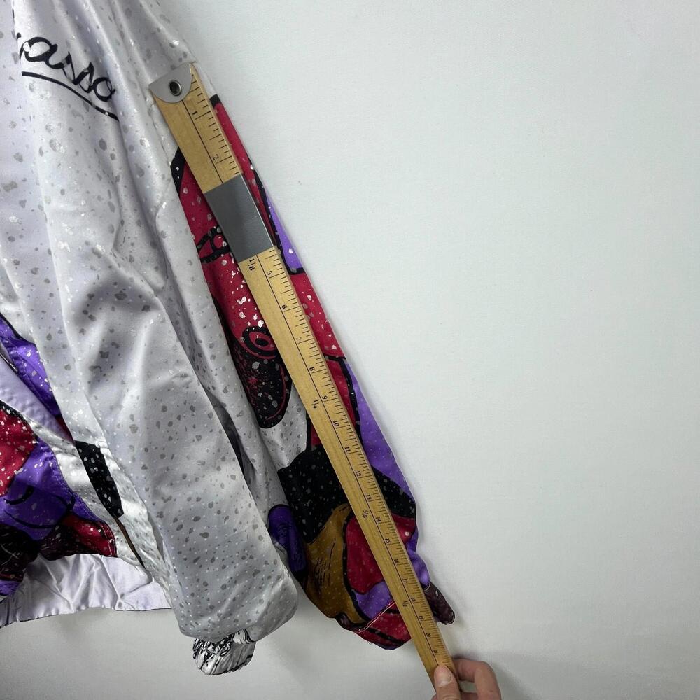 Vintage 80s Picasso Windbreaker Art Jacket Medium AOP - Picture 13 of 15